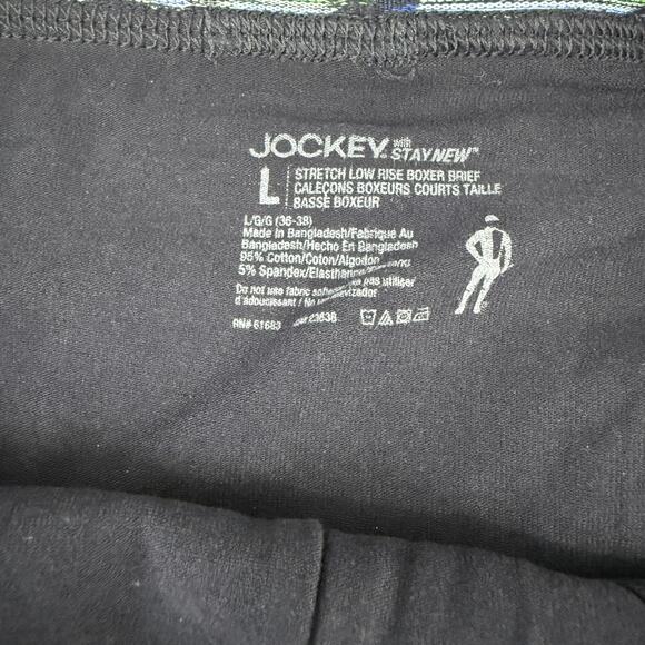 Jockey Men's Underwear ActiveStretch 4" Boxer Brief Navy Blue Size Large - Picture 2 of 3